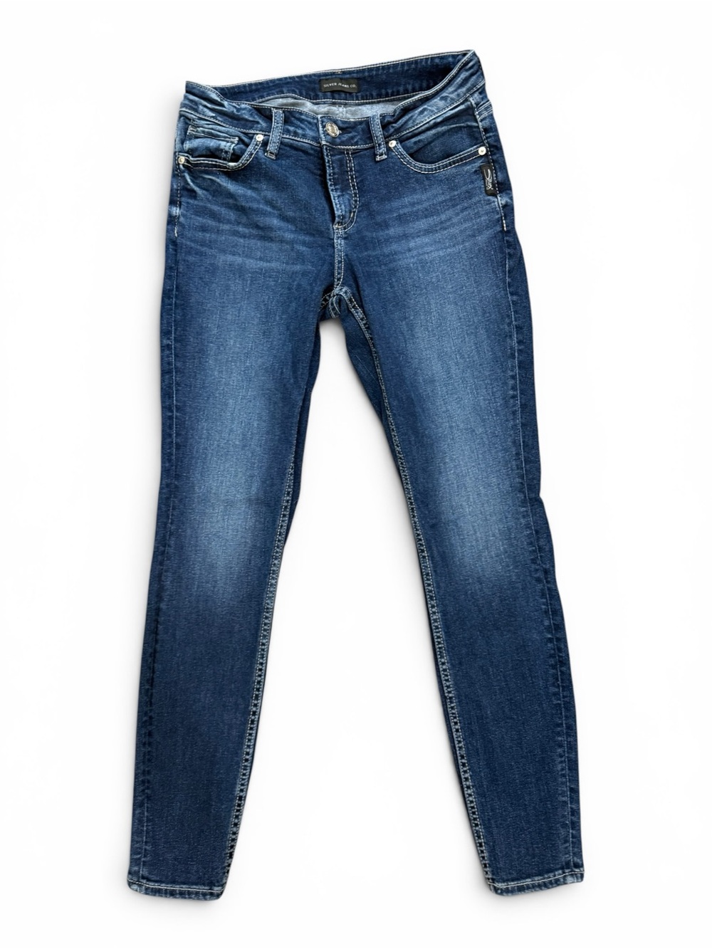 Silver Jeans Co. Elyse Skinny Jeans size 27 - Picture 3 of 13